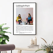 Lieblingskollegin Definition Poster mit liebevollen Text und eigenem Foto zum hochladen. Personalisiertes Geschenk an die Kollegin.