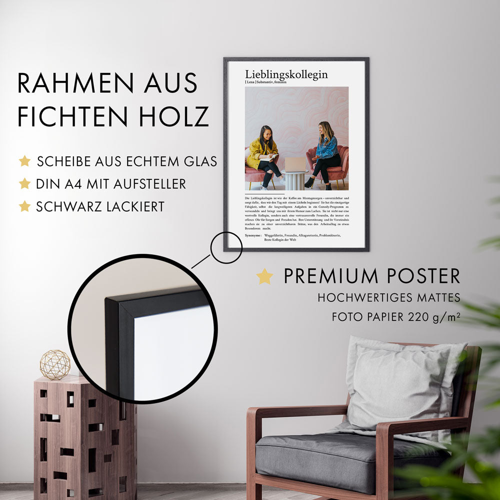 Lieblingskollegin Poster mit eigenem Foto