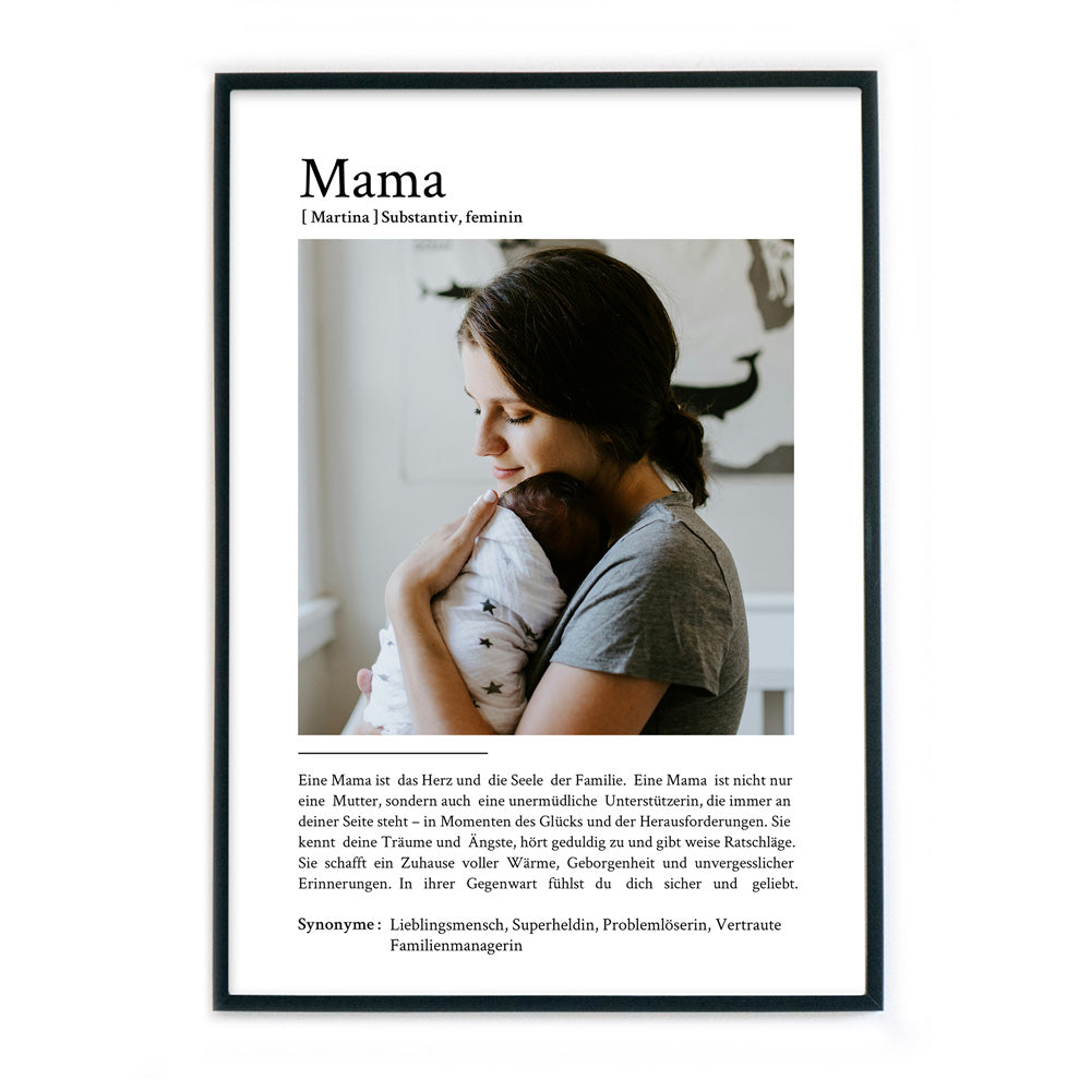 4one-Pictures-Personalisiert-geschenk-mama-definition-poster-bild-bilderrahmen.jpg