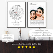 Schwester Definition - Personalisiertes Geschenk