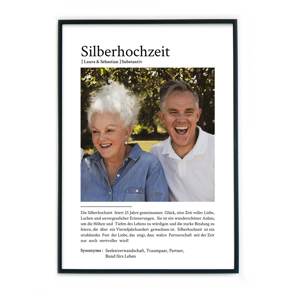 Silberhochzeit Definition Poster