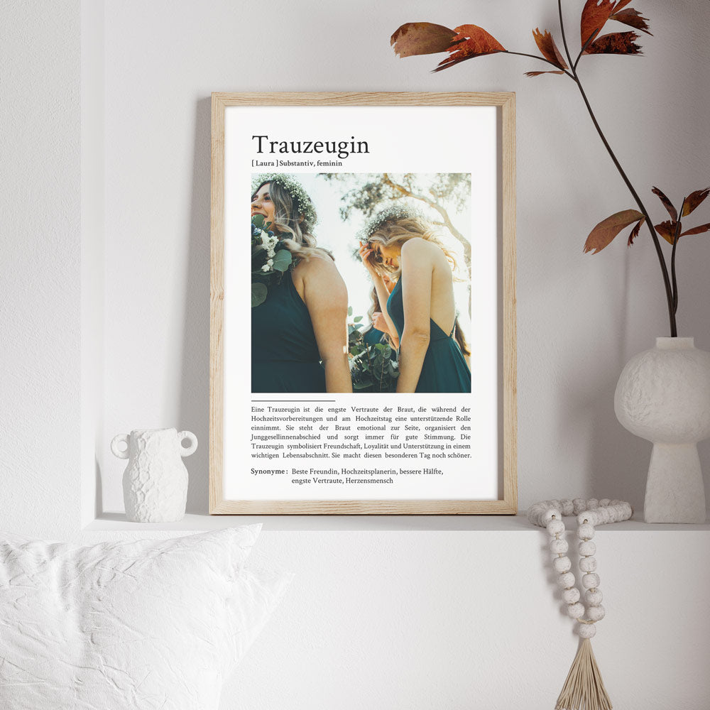 Trauzeugin Definition Poster