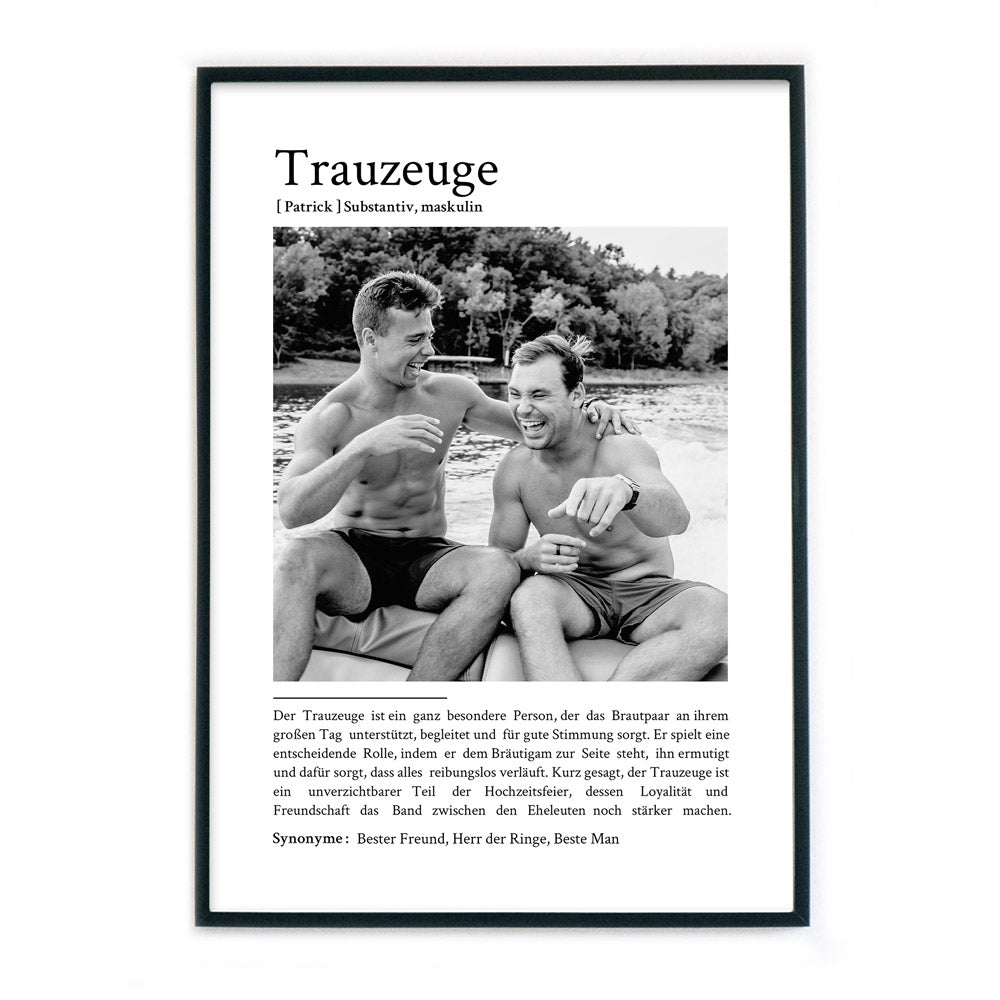 Trauzeuge Definition Poster