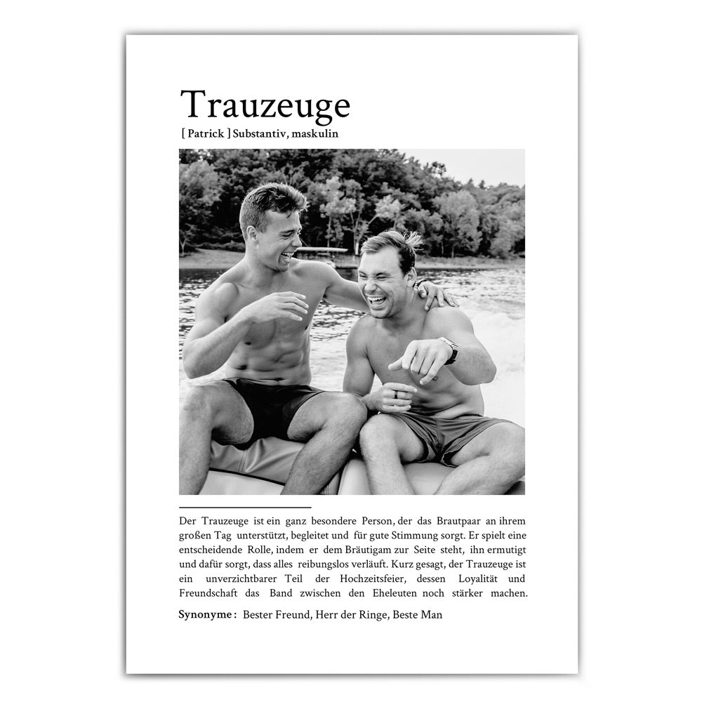 Trauzeuge Definition Poster