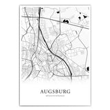 Deine Stadt Karte Poster Personalisiert