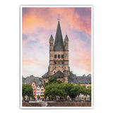 Köln Poster - Romantischer Himmel