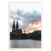 Vögel über Köln Skyline Poster