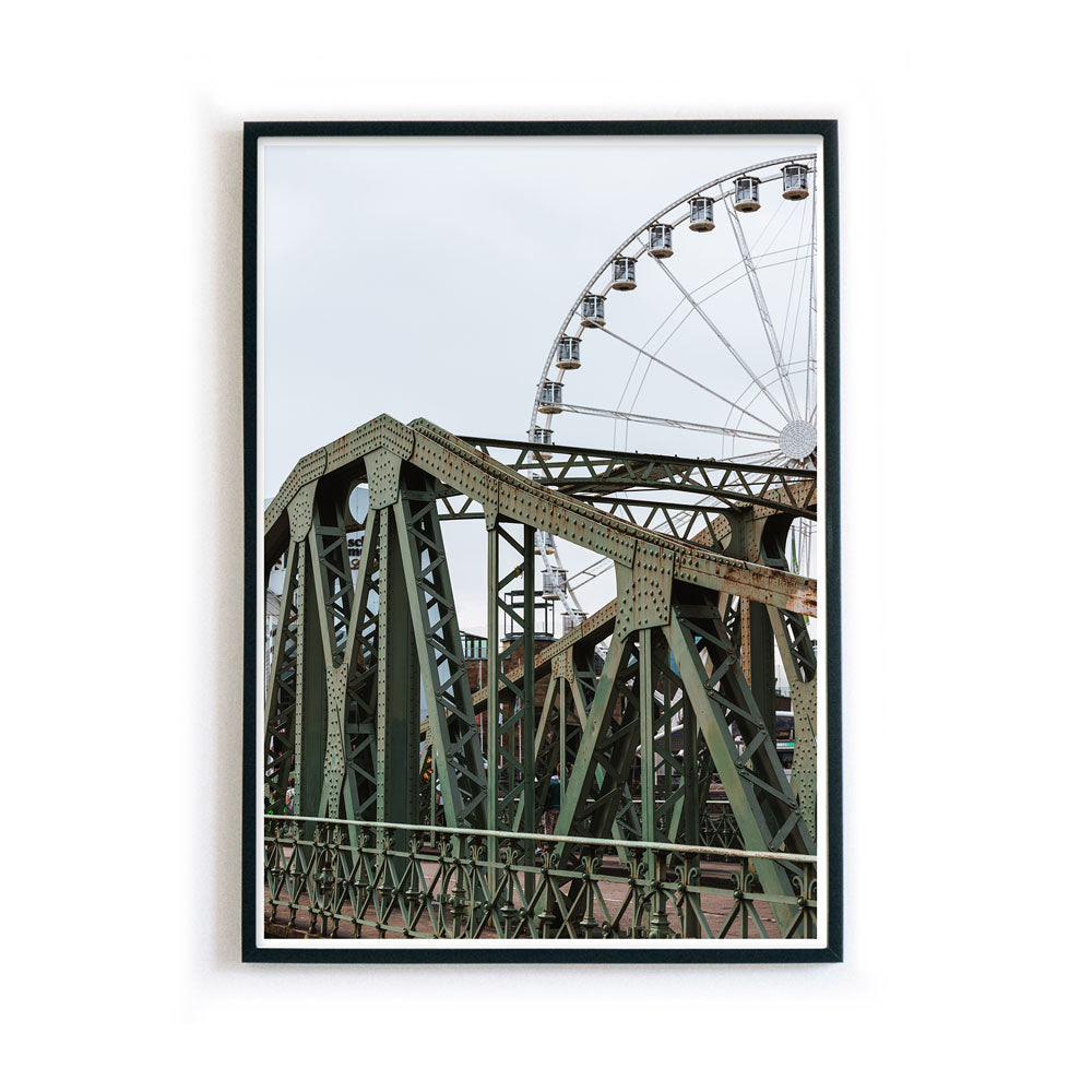 Brücke am Riesenrad - Köln Poster