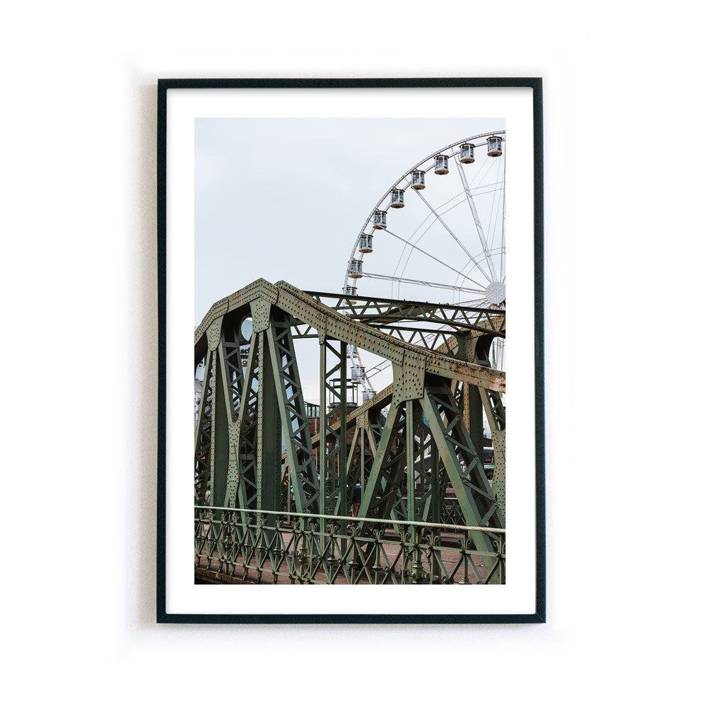 Brücke am Riesenrad - Köln Poster