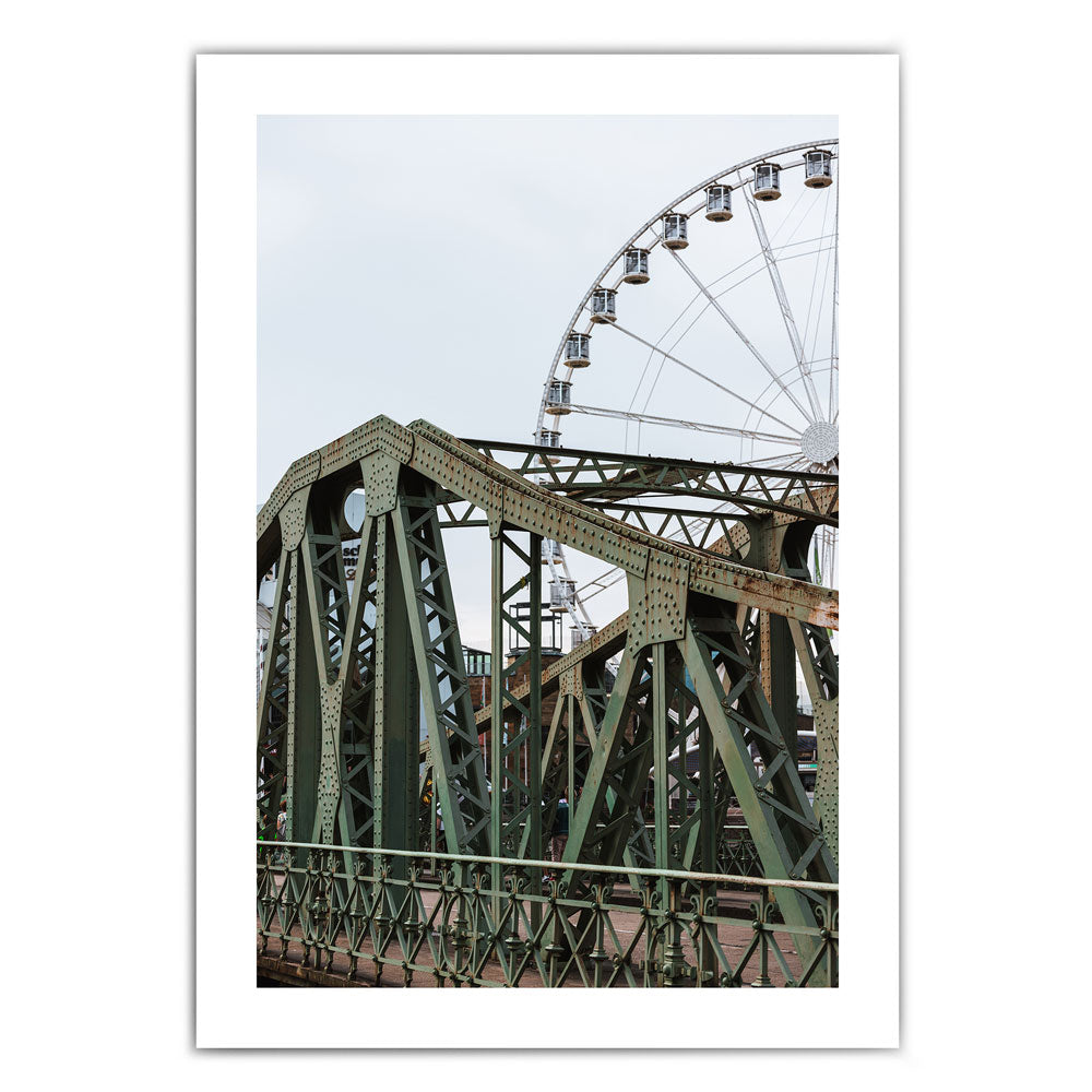 Brücke am Riesenrad - Köln Poster