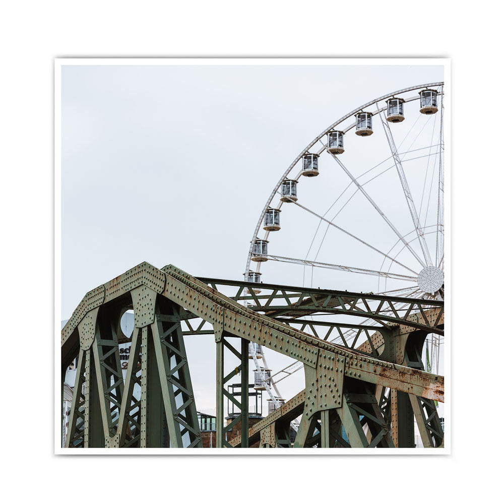 Brücke am Riesenrad - Köln Poster