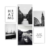 Mit dem Wind durch Hamburg - Poster Set