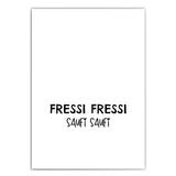 Fressi Fressi Saufi Saufi - Küchen Poster
