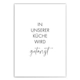 In unserer Küche wird getanzt Poster