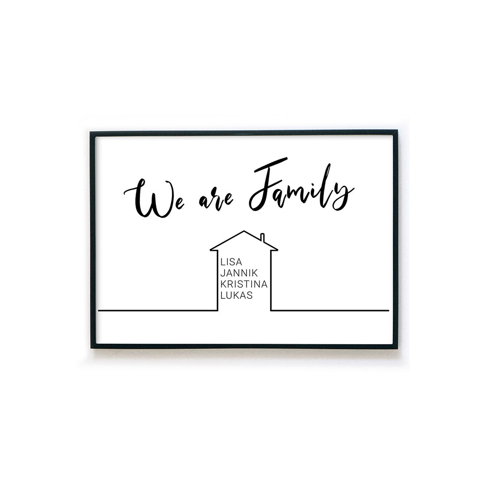 We are Family - Familienposter