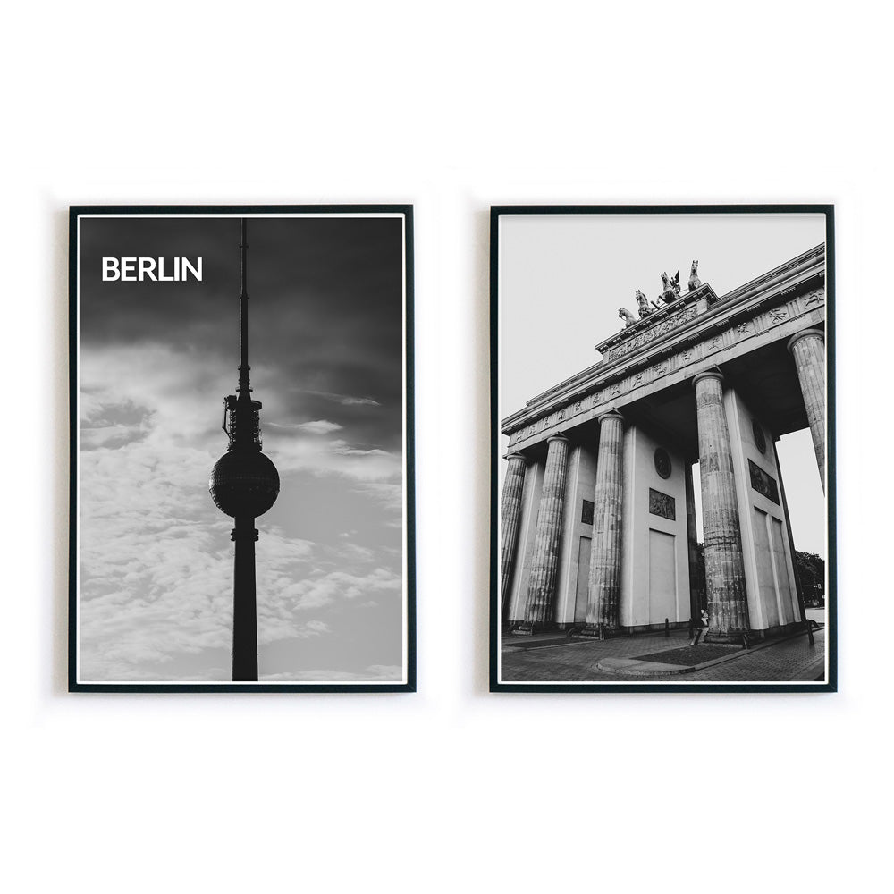 2er Berlin Poster Set Wohnzimmer 4one – Pictures - für dein Bilder