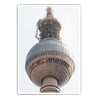 Berlin Poster vom Alexanderplatz im Retro Look. Nahaufnahme der Kugel.