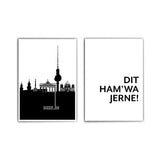 Dit ham´wa jerne! Berlin Poster Set