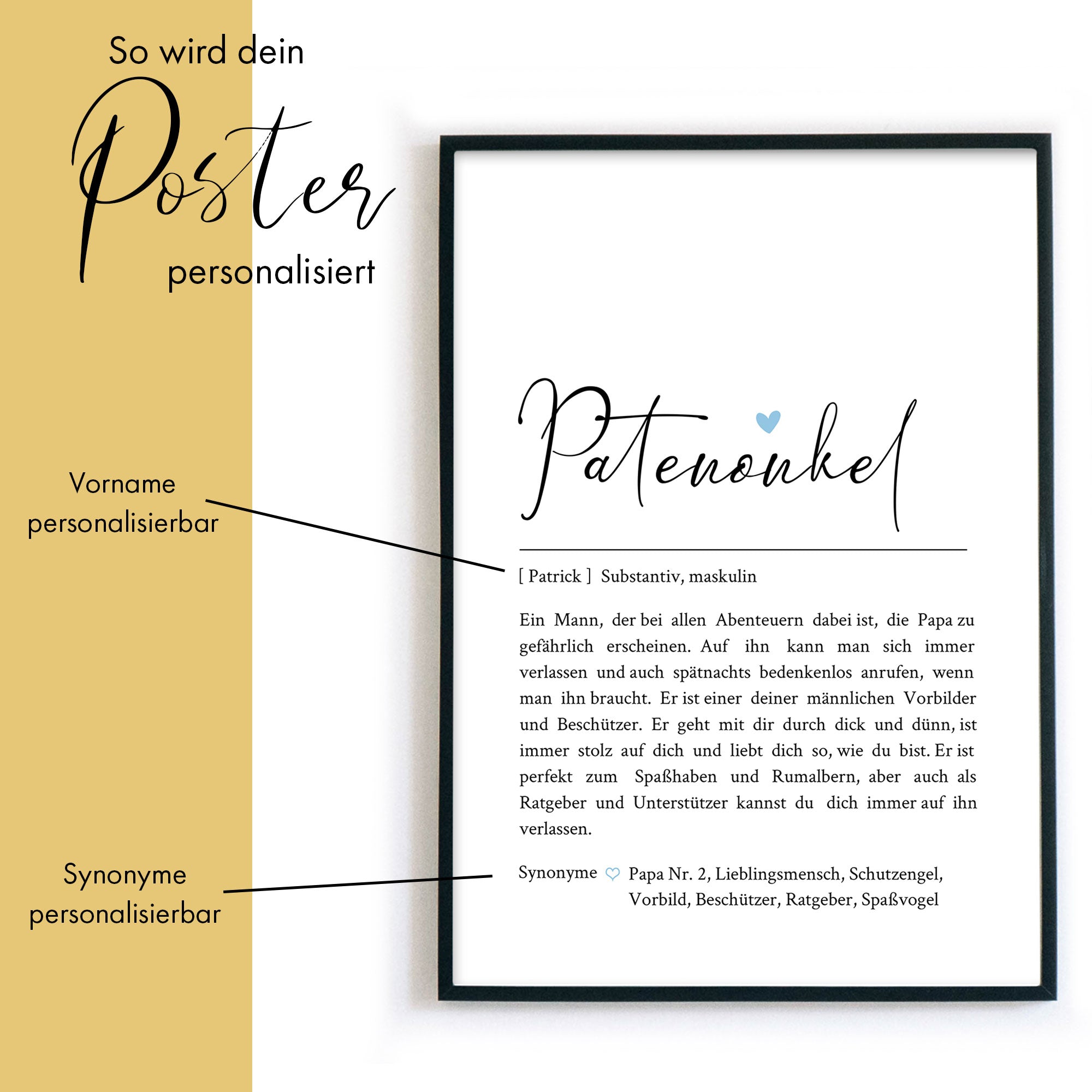 Patenonkel Definition - Personalisiert