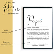 Papa Definition - Personalisiertes Geschenk