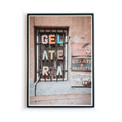 Gelateria mit Eis, Creps & Caffe Poster