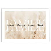 Familien Poster mit Bild - Querformat