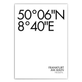 Frankfurt Koordinaten Poster