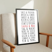 Paare Poster Personalisiert
