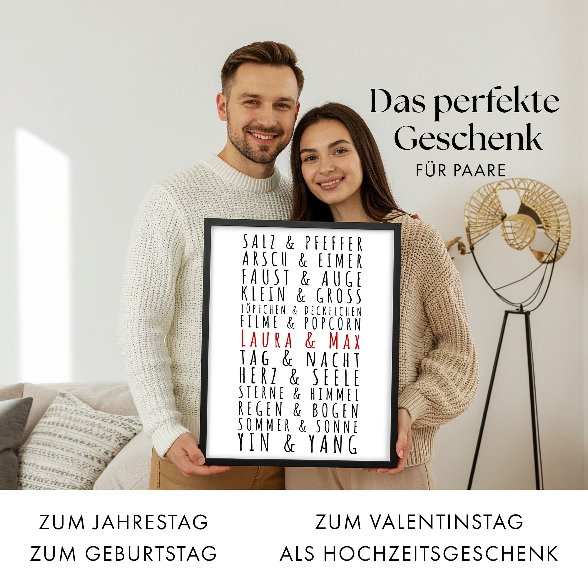Paare Poster Personalisiert