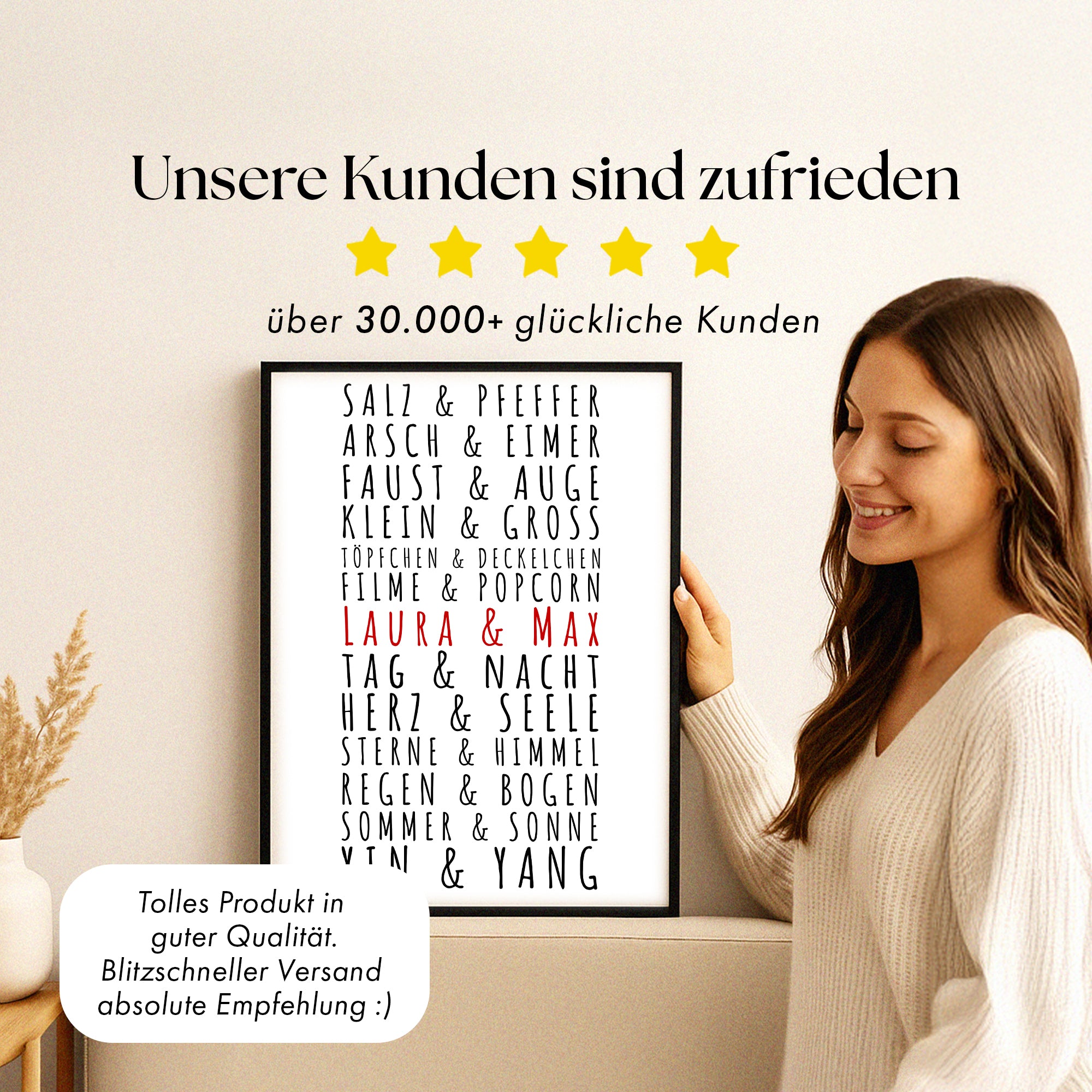 Paare Poster Personalisiert