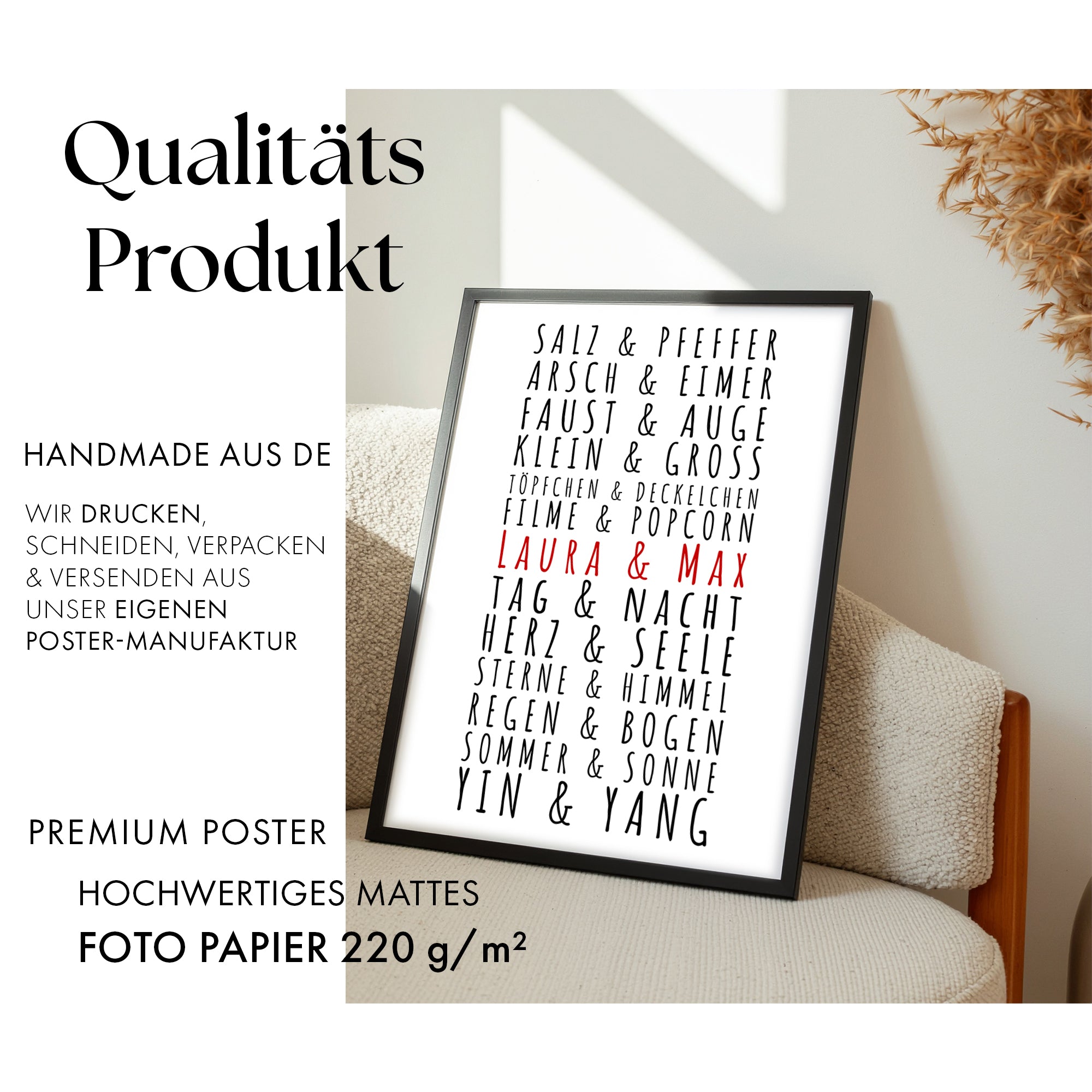 Paare Poster Personalisiert