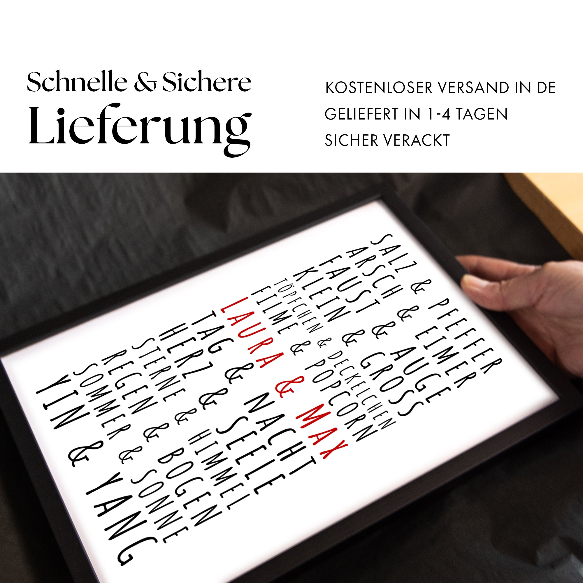 Paare Poster Personalisiert