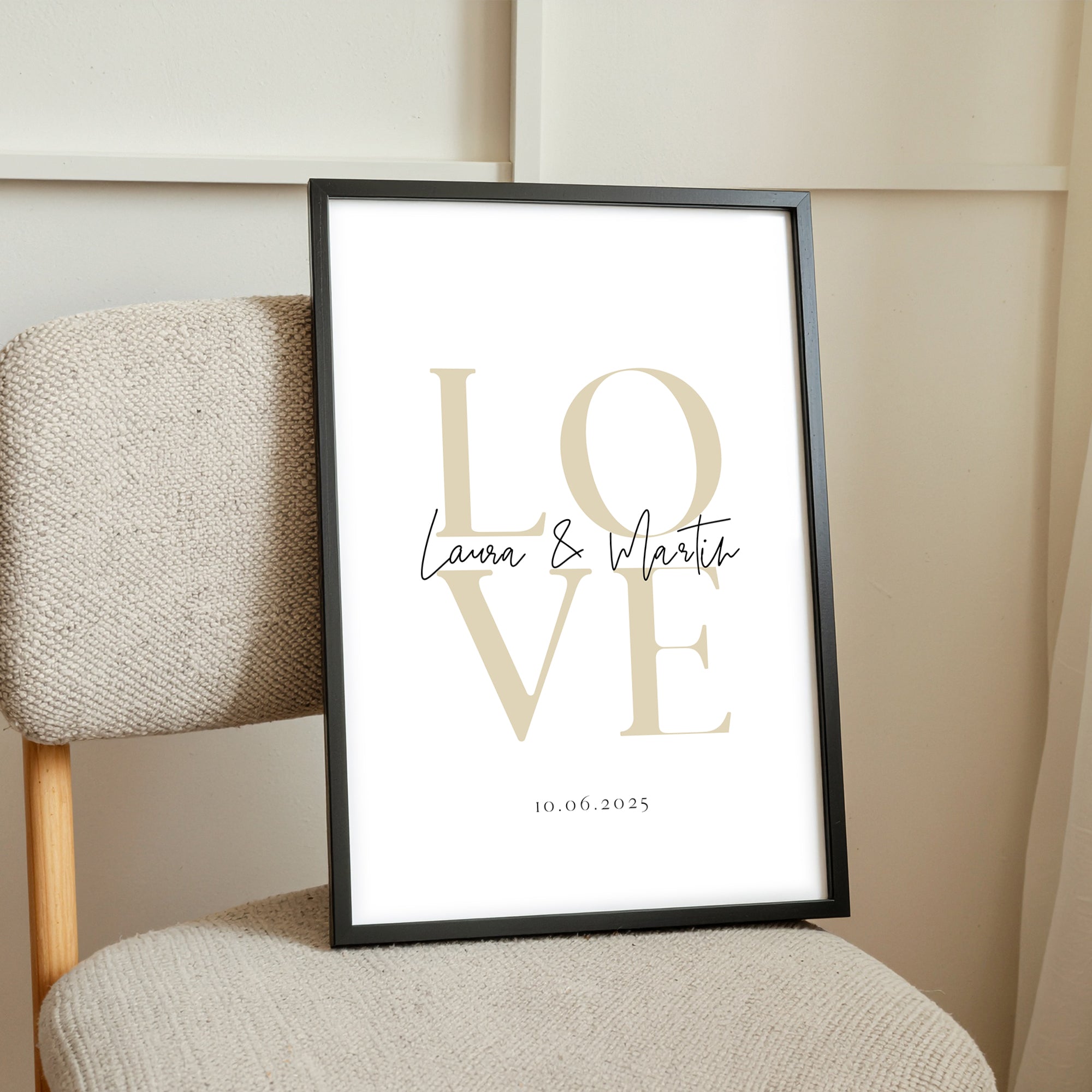 Liebe Bild - Geschenk Personalisiert