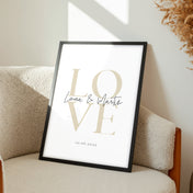 Liebe Bild - Geschenk Personalisiert