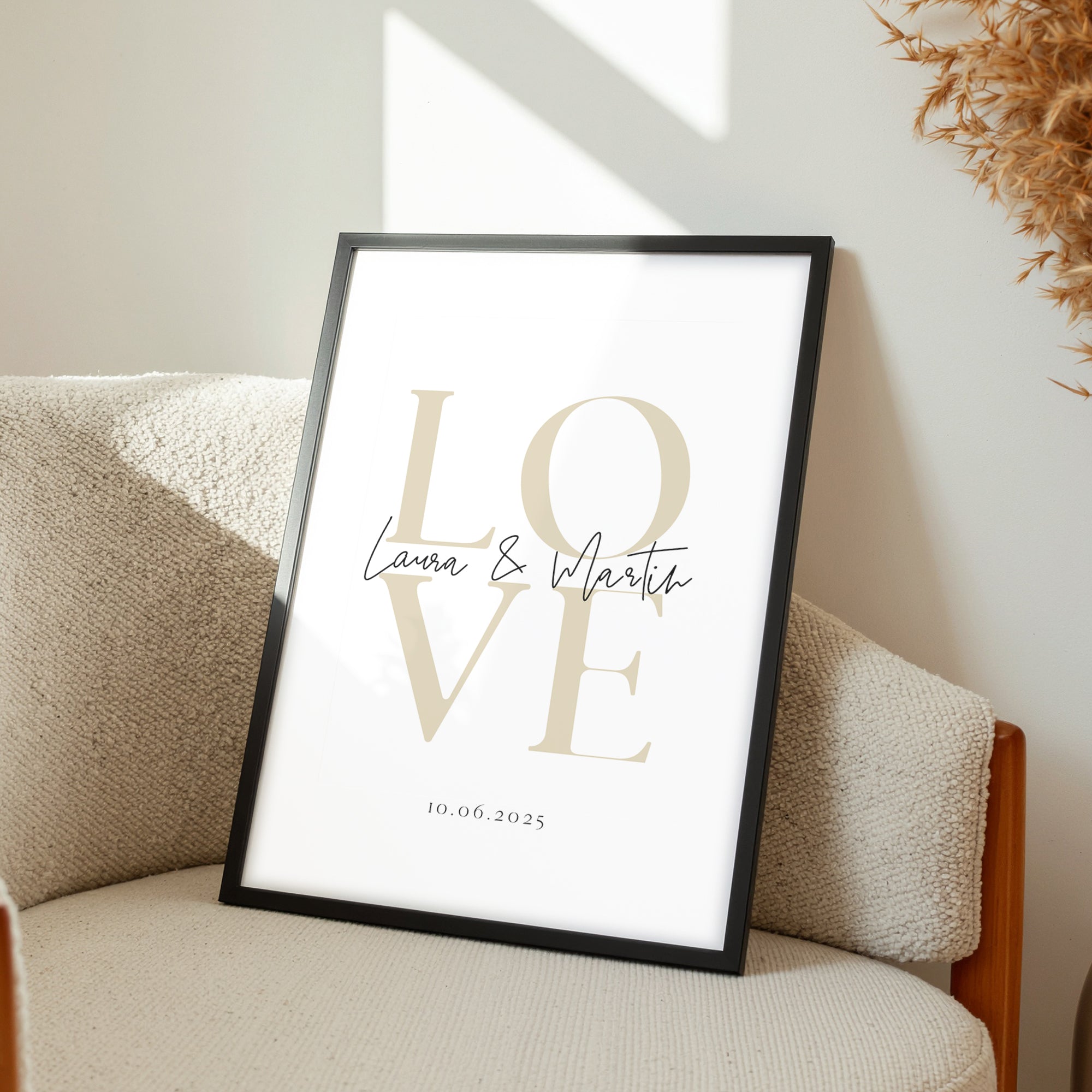 Liebe Bild - Geschenk Personalisiert