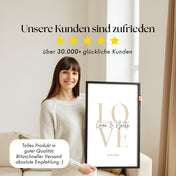 Liebe Bild - Geschenk Personalisiert