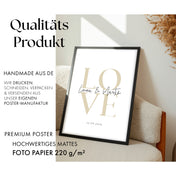 Liebe Bild - Geschenk Personalisiert