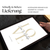 Liebe Bild - Geschenk Personalisiert
