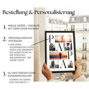 Papa Foto Collage - Vatertag Geschenk