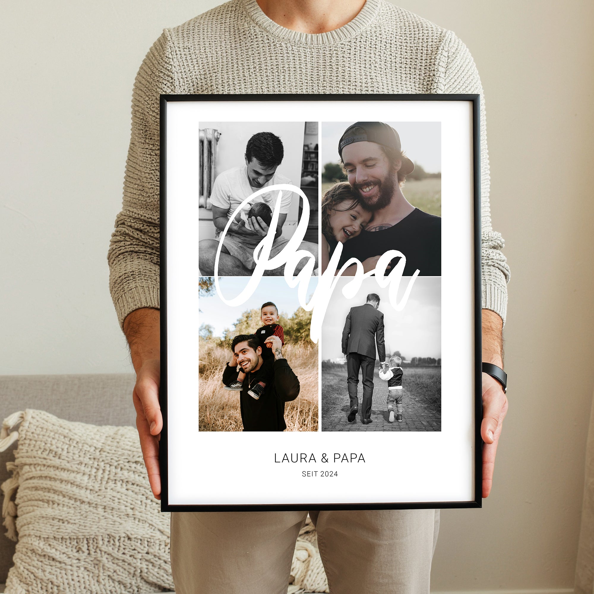 Papa Collage - Personalisiertes Poster