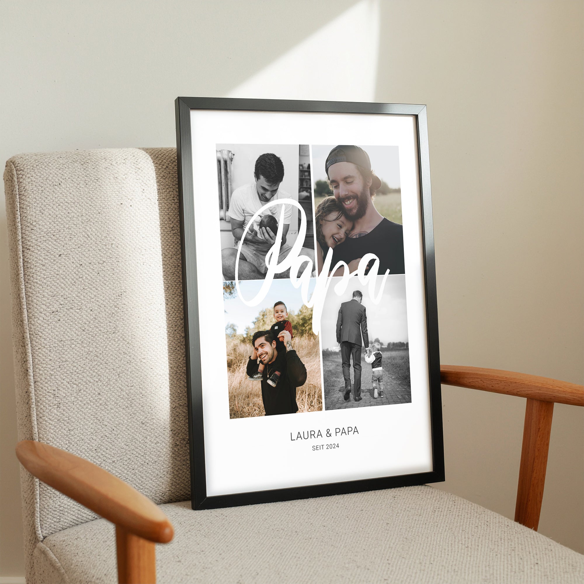 Papa Collage - Personalisiertes Poster
