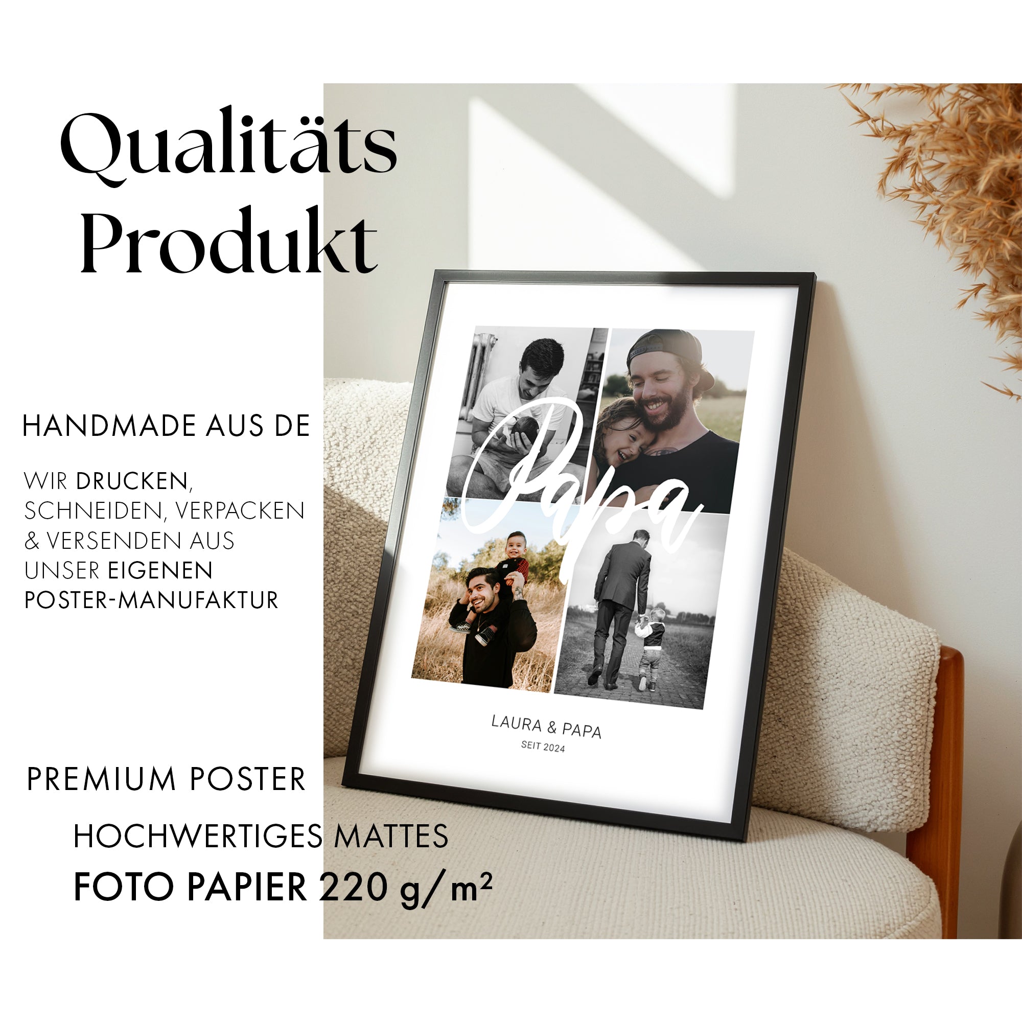 Papa Collage - Personalisiertes Poster