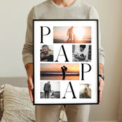 Papa Foto Collage - Vatertag Geschenk