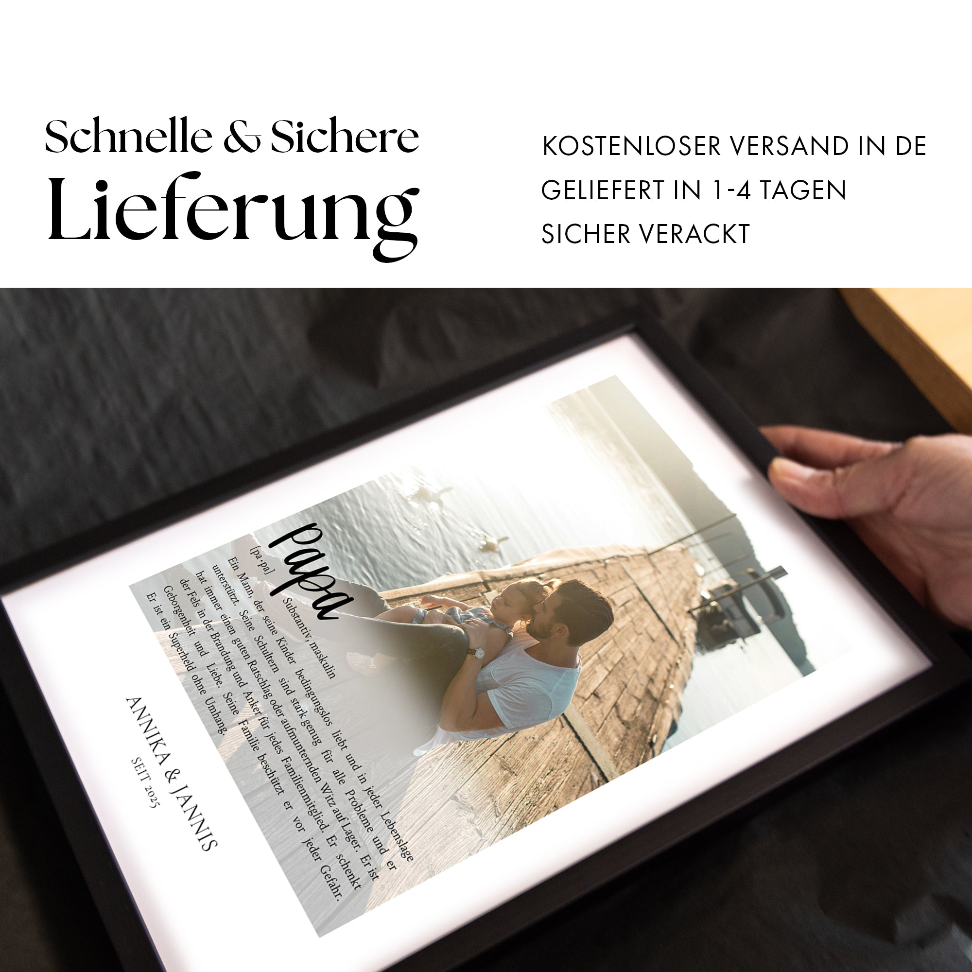 Definition Papa mit Foto - Personalisiert