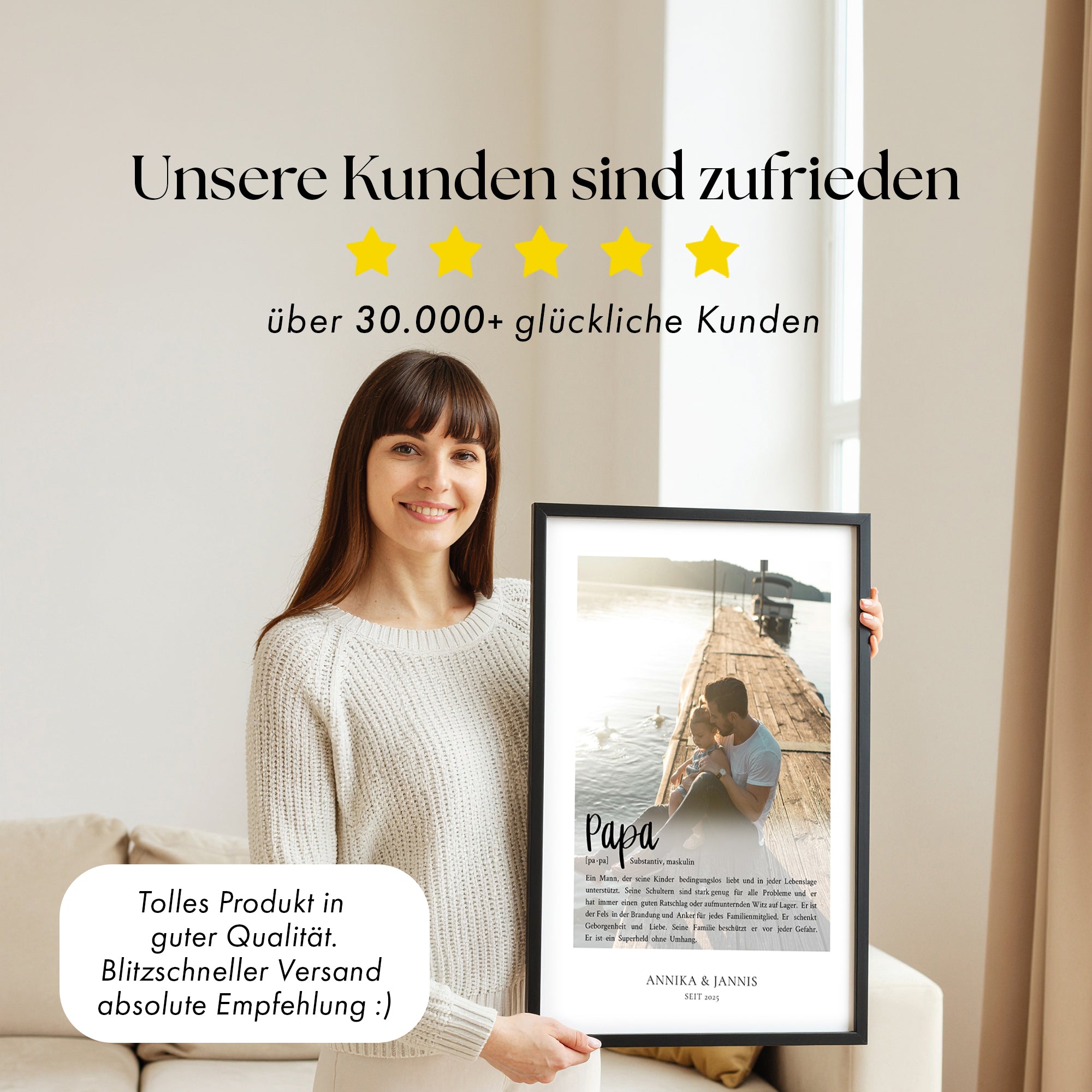 Definition Papa mit Foto - Personalisiert