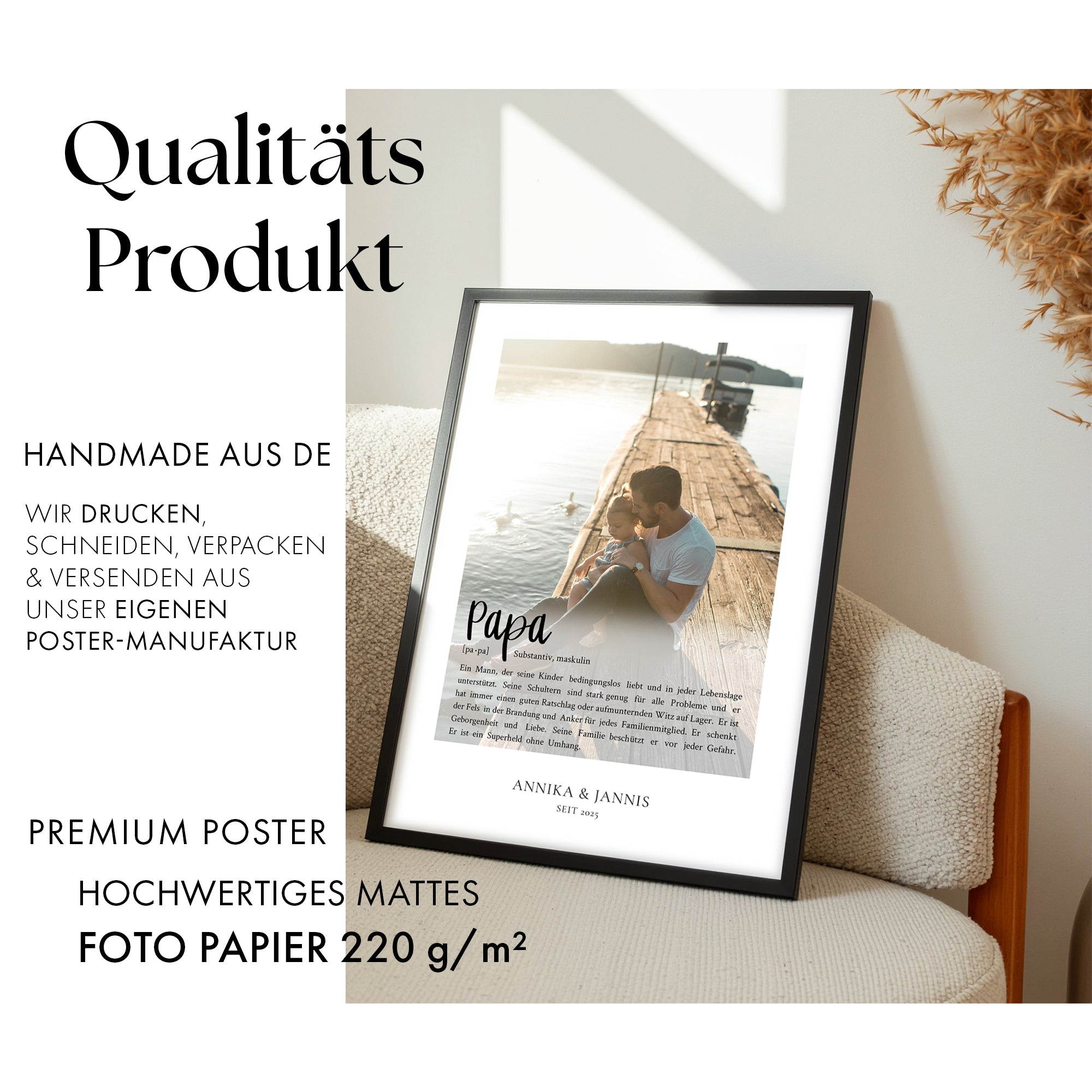 Definition Papa mit Foto - Personalisiert