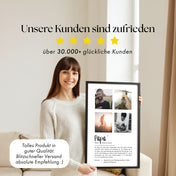 Definition Papa mit Foto Collage - Personalisiert