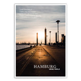 Hamburg Info Poster am Hafen