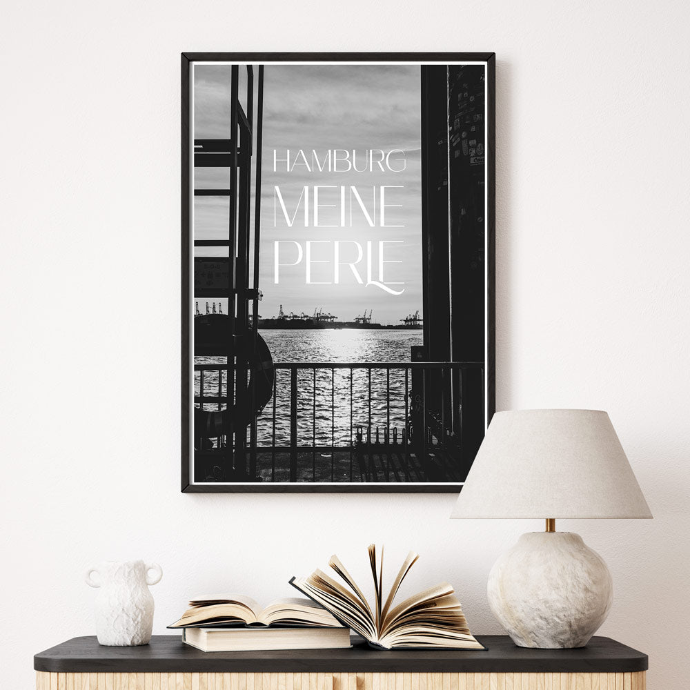 Hamburger Hafen Meine Perle Poster