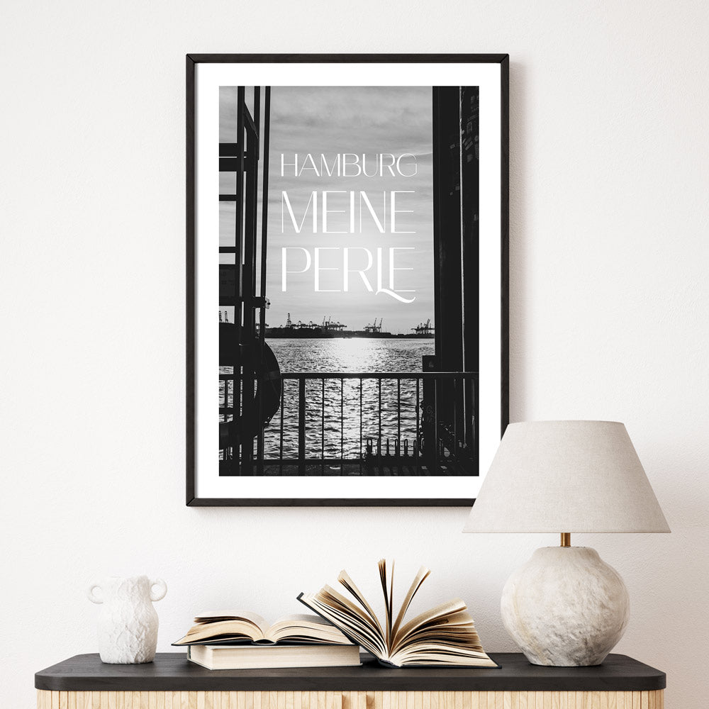 Hamburger Hafen Meine Perle Poster